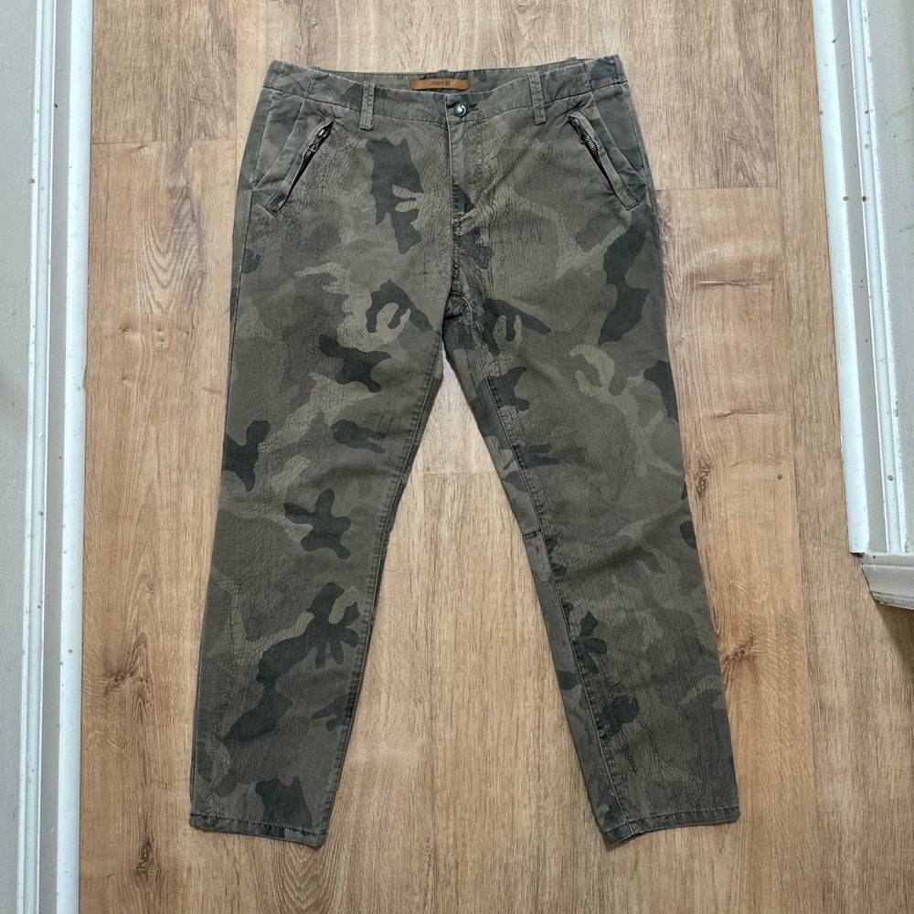 JOE'S JEANS | Woman's Dayna Green Camouflage Relaxed Straight Leg Pants, Size 28
